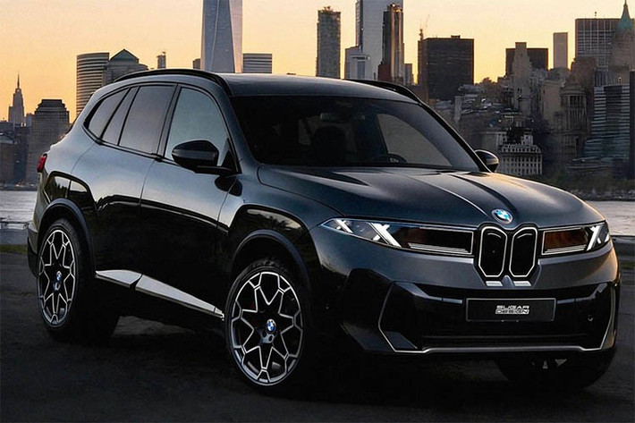 Dựa trên ngôn ngữ thiết kế Neue Klasse từng xuất hiện trên BMW iX3 2026, bản dựng X5 mới mang ngoại hình sắc sảo, hiện đại hơn đáng kể. Phần đầu xe nổi bật với dải LED ban ngày hình chữ “X” kép trong cụm đèn trước – một chi tiết chưa từng xuất hiện trên bất kỳ mẫu X nào trước đây.