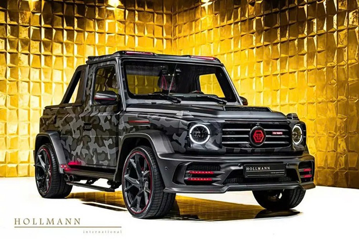 Star Trooper Pickup là 1 sản phẩm vô cùng độc đáo của sự hợp tác giữa Mansory và Philipp Plein, một nhà thiết kế nổi tiếng người Đức, nó được phát triển dựa trên xe Mercedes-AMG G63, và chỉ còn 2 cửa cùng thùng xe bán tải phía sau, việc sản xuất cũng chỉ vỏn vẹn đúng 7 chiếc.