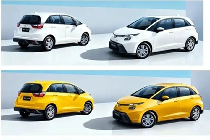 Cản trước cũng được tái thiết kế với hốc gió lớn chiếm gần trọn phần đầu xe, viền dưới sơn đen toàn bộ, tạo cảm giác lai giữa hatchback và crossover. Xe sử dụng bộ mâm hợp kim 15 inch, kết hợp lốp 185/60.