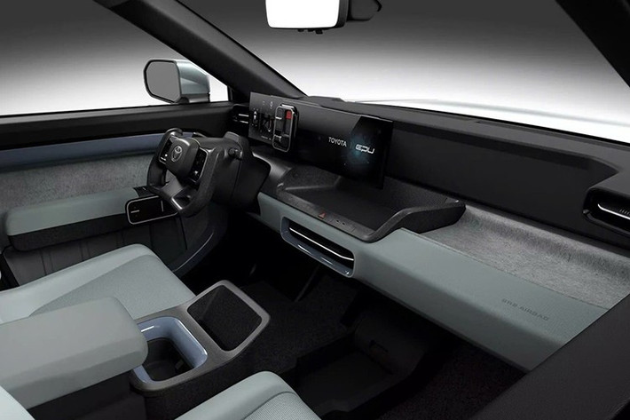 Thông tin rò rỉ cho thấy, mẫu bán tải mới sẽ có thiết kế lấy cảm hứng từ mẫu xe điện concept Toyota EPU từng xuất hiện tại Japan Mobility Show 2023, với chiều dài hơn 5 mét và thùng xe có thể mở rộng.