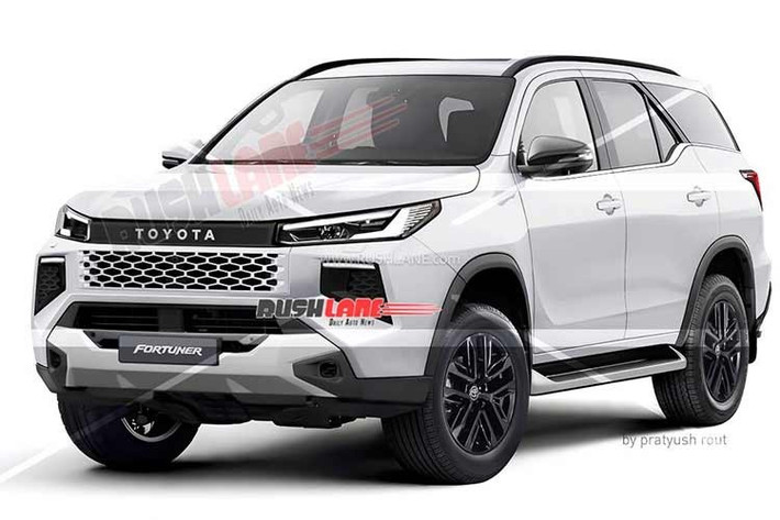 Dựa trên các hình ảnh chạy thử và một số bản rò rỉ bằng sáng chế, nhà thiết kế Pratyush Rout đã dựng lại hình ảnh dự đoán của Toyota Fortuner 2027 mới. Các bản dựng cho thấy mẫu SUV này có thể được thay đổi đáng kể ở phần đầu xe, đồng thời nhận thêm nhiều trang bị hiện đại so với phiên bản hiện hành.