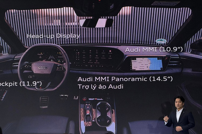 Audi A6 2026 sử dụng động cơ xăng 2.0L TFSI, công suất 196 mã lực, mô-men xoắn 340 Nm, khả năng tăng tốc từ 0-100 km/h trong 8,2 giây và tốc độ tối đa đạt 244 km/h. Xe được tích hợp hệ thống Audi drive select với 4 chế độ lái, giúp người dùng tùy chỉnh phong cách vận hành linh hoạt.