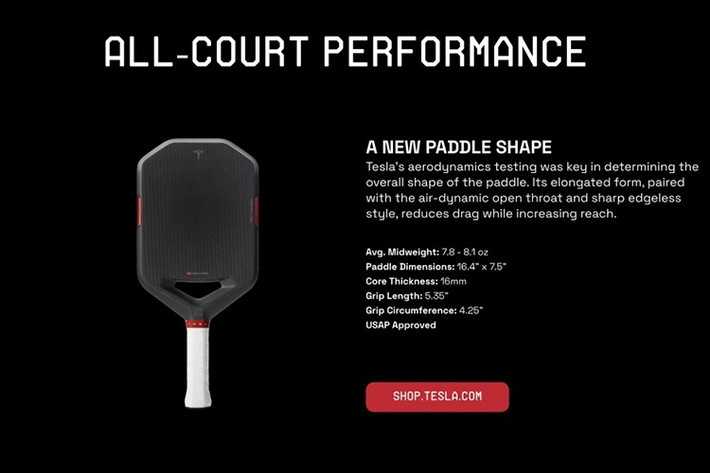 Với sự giao thoa độc đáo giữa công nghệ ô tô hiệu suất cao và kỹ thuật chế tạo vợt hàng đầu, mẫu vợt pickleball Plaid của Tesla và Selkirk chắc chắn sẽ là một điểm nhấn đáng chú ý trên thị trường, thu hút những người chơi muốn trải nghiệm tốc độ và hiệu suất tối ưu.