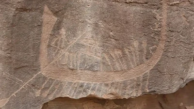 Di tích đá cổ hé lộ hình ảnh vua đầu tiên của Ai Cập