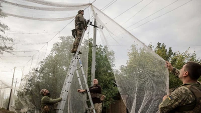 Quân đội Ukraine bẫy UAV Nga bằng lưới nông nghiệp