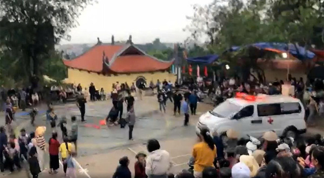 Nơi xảy ra vụ việc. Ảnh cắt từ clip/ Nguồn Vietnamnet