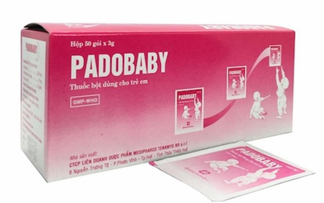 Thu hồi thuốc Padobaby do sản phẩm kém chất lượng, không đạt định lượng Methylparaben. Ảnh thuonghieucongluan.com.vn