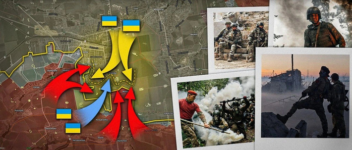 Xin nhắc lại, trong vài tuần qua, Bộ Tổng tham mưu quân đội Nga và Ukraine đã chơi trò “mèo vờn chuột” ở khu vực Pokrovsk. Quân đội Nga (RFAF) sử dụng chiến thuật "hàng ngàn nhát cắt", đã xé toạc hệ thống phòng thủ của quân đội Ukraine(AFU) ở phía bắc thành phố. Đáp lại, AFU đã tung một lực lượng dự bị lớn vào phản công.