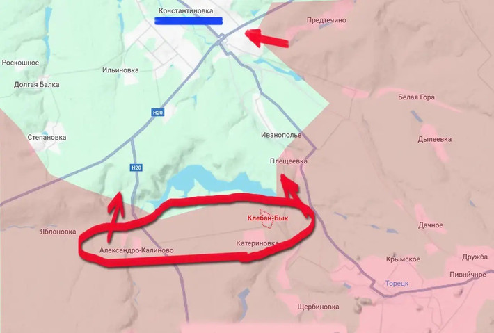 Cuối tháng 9/2025, Bộ Quốc phòng Nga đã xác nhận thất bại của nhóm quân Ukraine ở phía nam hồ chứa Kleban-Byk. Vào thời điểm đó, theo Bộ Quốc phòng Nga, quân đội Ukraine (AFU) đã mất khoảng 720 trong tổng số 800 quân. Kênh RVvoenkory cho rằng, với việc quân Ukraine còn lại bị chặn ở khu vực này của mặt trận, những "tàn quân" này về cơ bản chỉ có hai lựa chọn: đầu hàng hoặc "tự nhốt mình vào túi đen".