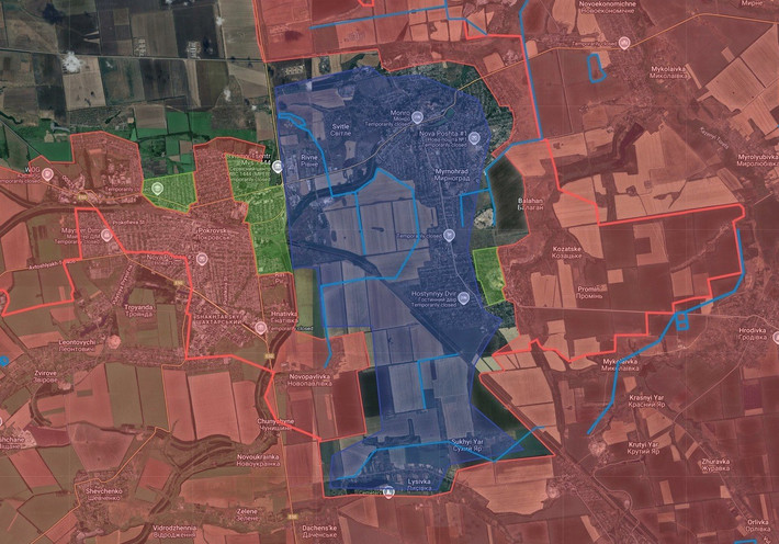 Hơn nữa, bộ binh Nga có thể đã chiếm đóng nhiều khu vực đô thị hơn ở Pokrovsk; theo thông tin mới nhất của trang Military Review, hiện RFAF đã kiểm soát tới 80% thành phố. Khách quan đánh giá, tình hình Pokrovsk ở trạng thái “rất nguy hiểm”. Nhiều thành phố chiến lược mà Ukraine đã mất trước đó, đều đã trải qua tình trạng này trước khi sụp đổ.