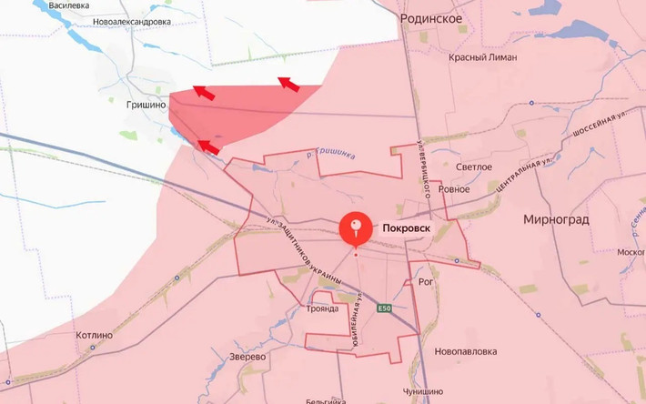 Trang Topwar của Nga đưa tin, trong những ngày qua, sau khi đẩy lùi hàng chục cuộc phản công của quân Ukraine vào cụm đô thị Pokrovsk-Mirnograd, Quân đội Nga (RFAF) đã bước vào giai đoạn tấn công mới. Từ đầu ngày, các đơn vị Nga đã tiến về phía đông làng Gryshine, đồng thời củng cố những thắng lợi đạt được trong chính ngôi làng này.