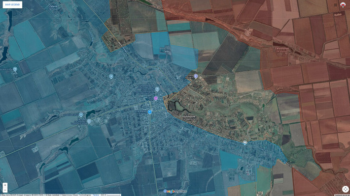 Hiện tại, tuyến phòng thủ của Quân đội Ukraine (AFU), dọc sông Gaichur đang sụp đổ từng phần. Rõ ràng, Bộ Tổng tham mưu AFU nhận thức rõ điều này và họ tích cực xây dựng tuyến phòng thủ mới ở bờ tây sông Verkhnyaya Tersa. Đây là tuyến phòng thủ tiếp theo mà AFU dựa vào, sau khi rút lui khỏi Huliaipole.