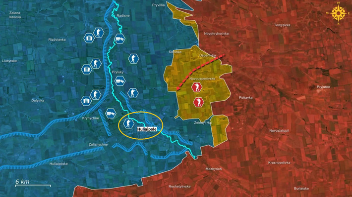 Khi Quân đội Ukraine (AFU) đang bị “hút vào hố đen Pokrovsk”, thì Bộ Tổng tham mưu RFAF bất ngờ phát động một cuộc tổng tấn công vào thành phố Huliaipole, nằm ở khu vực ngã ba chiến lược giữa Donetsk – Dnipropetrovsk và Zaporizhzhia. Đường quốc lộ T-0401 Pokrovs'ke - Huliaipole, là tuyến đường bộ quan trọng xuyên qua đồng bằng Zaporizhzhia.