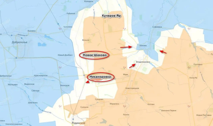 Theo các nguồn tin của Nga, đến tối ngày 28/9, các đơn vị tăng viện của Cụm quân Trung tâm RFAF, không chỉ tái chiếm được làng Novoye Shakhovo mà còn kiểm soát hoàn toàn ngôi làng Nikanorivka, nơi mà quân Ukraine đang tìm cách sử dụng làm bàn đạp để tiếp tục phong tỏa và bao vây các đơn vị Nga, tại cái gọi là “mấu lồi” Dobropolsky.