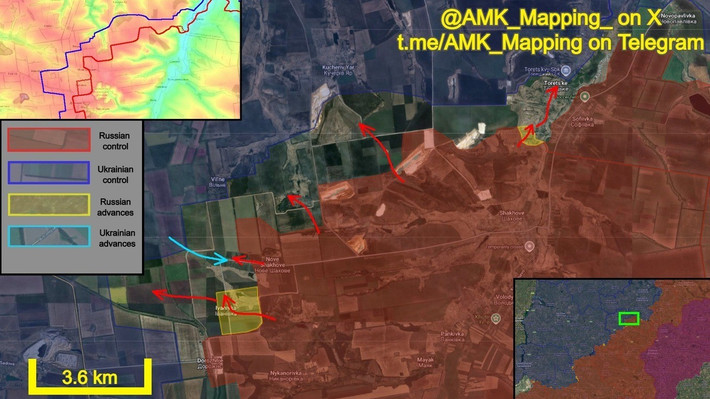Ở phía đông, RFAF đã chiếm được các vị trí trong các khu rừng trồng ngay bên ngoài ngôi làng Toretske và tiến vào khu vực phòng ngự chính của AFU. Từ đó, họ tiến vào phía nam ngôi làng và đột kích các con phố trung tâm.