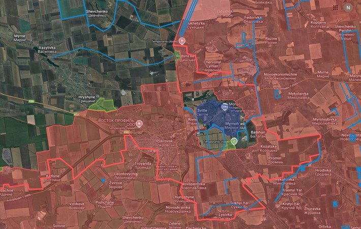 Kênh Rybar cho biết, trên mặt trận Pokrovsk - Mirnograd, chiến dịch loại bỏ toàn bộ quân đồn trú Ukraine trong vòng vây ở khu đô thị Mirnograd đang dần đi đến hồi kết. Ngày càng ít binh sĩ Ukraine còn lại trong thành phố, và về phía bắc, mặt trận đã tiếp tục di chuyển.