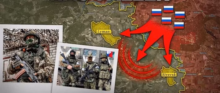 Trong khi đó, quân Nga đang đạt được tiến triển trên các mặt trận khác. Sau nhiều năm giao tranh ác liệt, cuối cùng họ đã chiếm được rừng Serebryansky ở bờ bắc sông Siversky Donets. RFAF giờ có thể tổ chức tiến quân theo hai hướng: một dọc theo bờ nam đến Dronivka, và hướng còn lại dọc theo sông Zherebets, đến phía bắc Yampil. Lực lượng Ukraine đóng quân trong rừng Serebryansky có lẽ đã rút lui.