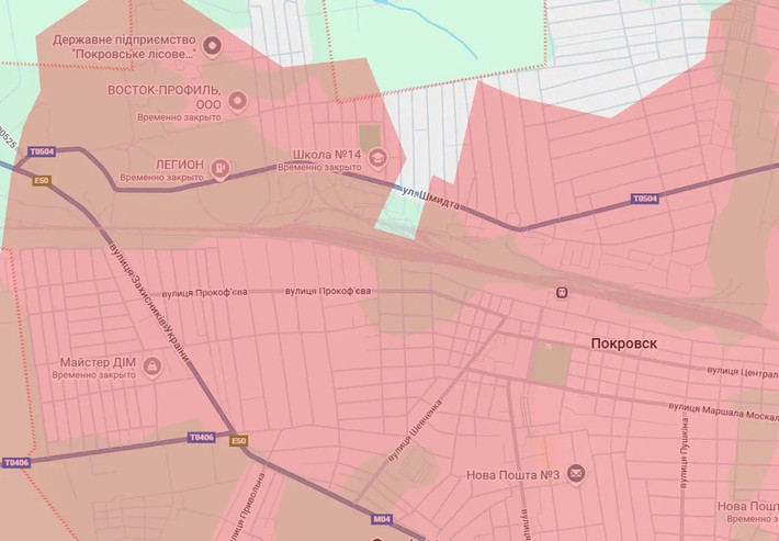 Bước tiến này đánh dấu sự sụp đổ hoàn toàn của tuyến phòng thủ còn lại của Quân đội Ukraine (AFU) ở phía bắc Pokrovsk và quân Nga đã tiến ra ngoài vùng ngoại ô phía đông bắc của thành phố, tức là ở phía đông tuyến đường sắt; về cơ bản xác định ranh giới thành phố trong khu vực này.