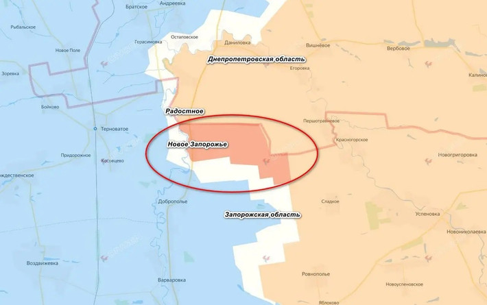 Theo kênh Voin DV, làng Novoye Zaporizhzhia đã được RFAF kiểm soát. Cụm Vostok tiếp tục tiến dọc theo bờ phải sông Gaichur, nơi AFU đang nỗ lực thiết lập một tuyến phòng thủ mới. Novoye Zaporizhzhia nằm cạnh làng Radostne, vừa được quân Nga kiểm soát một ngày trước đó, nhưng lần này thuộc tỉnh Zaporizhzhia.