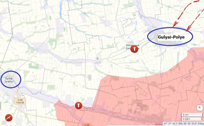 Nếu Gulyai-Polye bị chiếm, khu vực phòng thủ chính của AFU tại thị trấn Orekhiv, tỉnh Zaporizhzhia, nơi được coi là đầu cầu của chiến dịch phản công mùa hè của AFU năm 2023, sẽ bị đe dọa nghiêm trọng. Tất nhiên, vẫn còn quá sớm để nói về việc RFAF sẽ chiếm được Gulyai-Polye, nhưng tình hình chiến sự chắc chắn đang có lợi cho Nga.