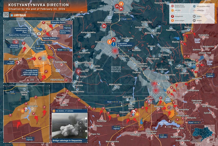 RFAF có thể sẽ chiếm giữ những cánh đồng bị chặn bởi các cứ điểm ở phía bắc hồ chứa Kleban-Byk, và cũng để củng cố tuyến Berestok-Stepanivka, nơi quân Ukraine đang cố gắng chiếm lại vị trí đã mất. RFAF đang tiến đến Ilyinivka, trong khi AFU đang tiến đến Yablonivka.