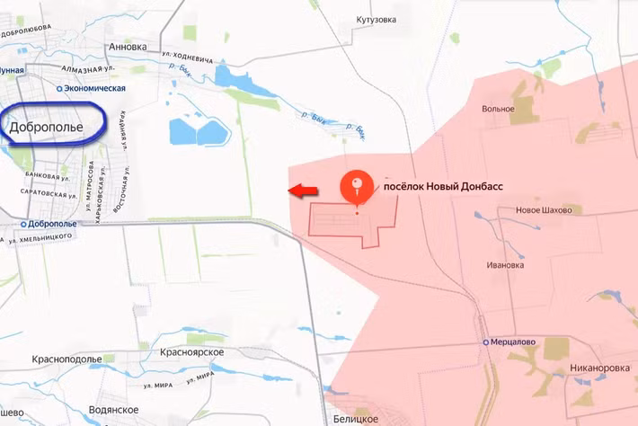 Với việc RFAF kiểm soát Novyi Donbas, giúp họ có thêm một đầu cầu để tấn công thị trấn Dobropillya từ phía đông, chỉ cách chưa đầy bốn ki-lô-mét. Không có khu dân cư nào giữa Novyi Donbas và Dobropillya, khiến cho việc AFU phòng ngự ở khu vực này rất khó khăn.