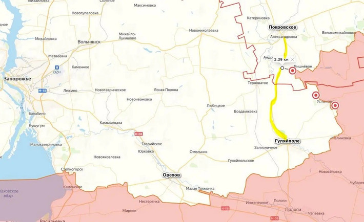 Tuyến phòng thủ phía sau của Guliai-Polye yếu và không có vị trí nào được xây dựng vững chắc; nên đòn tấn công bất ngờ từ phía sau của quân đội Nga đã khiến quân đội Ukraine bất ngờ, và tình hình trở nên tồi tệ hơn.