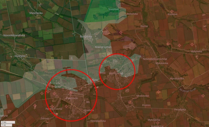 Hiện nay, chiến sự ở khu vực thành phố Pokrovsk (bao gồm khu đô thị Pokrovsk, Myrnohrad và thị trấn Rodinske), ở phía tây tỉnh Donetsk của Ukraine, vẫn là trọng tâm của toàn bộ xung đột Nga-Ukraine; nhưng cách "xử lý" của Nga ở đây lại khá khác biệt.