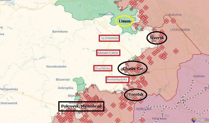 Tuy nhiên, việc coi sự thất thủ của Pokrovsk là dấu hiệu kết thúc chiến tranh rõ ràng là quá lạc quan. Cốt lõi thực sự của AFU ở Donbass hiện nay chính là nằm ở hai “thành phố song sinh” là Kramatorsk và Sloviansk. Hai thành phố này có vị trí chiến lược, được phòng thủ vững chắc và đóng vai trò là những cứ điểm chiến lược quan trọng đối với Ukraine trên mặt trận phía đông.