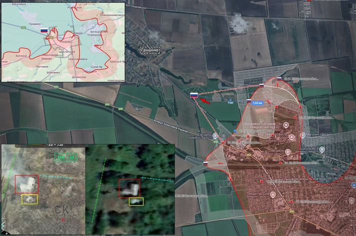 Kênh ZOV Military cho biết, các đơn vị xung kích của Tập đoàn quân 2 RFAF, đã tiến hơn 1,5km về phía tây Pokrovsk, hướng về Gryshyne, chiếm giữ các vị trí mới trong khu vực trang trại. Tuy nhiên, các vị trí tiền tiêu của RFAF đang bị đối phương tập kích.