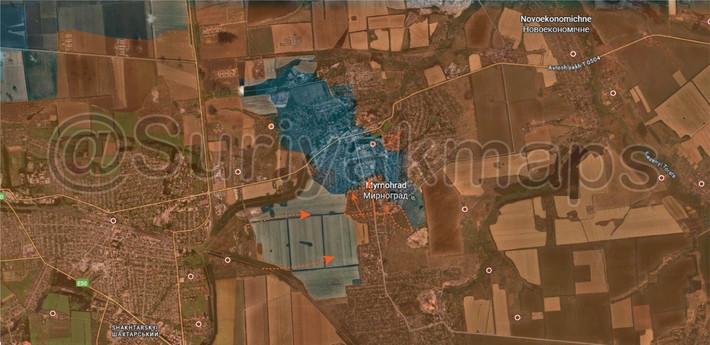 Kênh UARU cho biết, song song với việc giành được Seversk, RFAF tiếp tục đẩy lực lượng đồn trú Ukraine tại Mirnograd vào tình thế rất khó khăn. Trong ngày qua, tình hình đối với AFU càng trở nên phức tạp hơn, và có thể nói rằng các đơn vị ở đó đang trong tình trạng nguy kịch và số phận của họ coi như đã được định đoạt. Hơn nữa, điều này sẽ xảy ra trong tương lai rất gần.