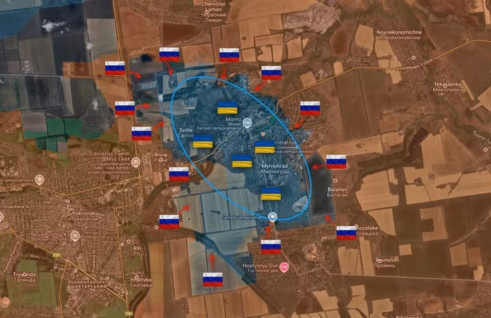 Chiến dịch tấn công vào thành phố Pokrovsk của Quân đội Nga (RFAF) có thể coi như đã kết thúc; hàng ngàn binh lính Ukraine bị bao vây tại khu đô thị Myrnohrad, không còn lựa chọn nào khác ngoài việc chờ đợi số phận.