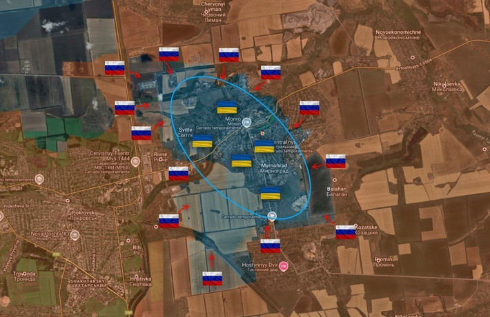 Chiến dịch tấn công vào thành phố Pokrovsk của Quân đội Nga (RFAF) có thể coi như đã kết thúc; hàng ngàn binh lính Ukraine bị bao vây tại khu đô thị Myrnohrad, không còn lựa chọn nào khác ngoài việc chờ đợi số phận.