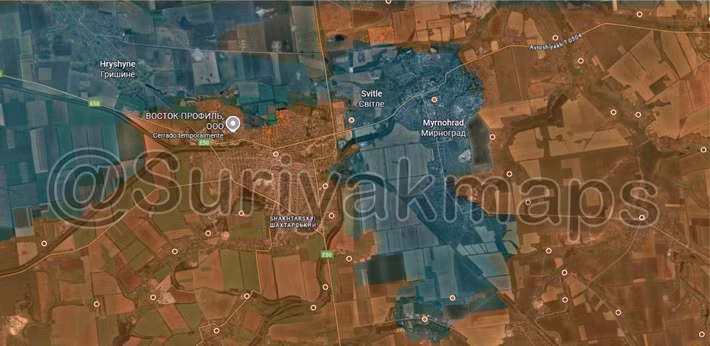 Con số này tương đương với tổng viện trợ xe bọc thép một năm từ các quốc gia như Ba Lan, Cộng hòa Séc, Thụy Điển, Đan Mạch, Phần Lan và Đức. Hiện tại, RFAF đang tiến hành đợt tổng tấn công cuối cùng, nhằm loại bỏ các ổ kháng cự cục bộ ở phía bắc Pokrovsk, và đang tiến hành hợp lực ở phía tây Myrnohrad để hoàn tất việc kiểm soát toàn bộ khu vực.