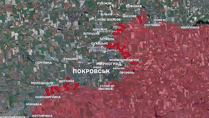 Trong khi đó, các nguồn phân tích của chính quyền Kyiv đã công bố phiên bản bản đồ Donetsk “của riêng họ”, theo đó RFAF không những không chiếm được Pokrovsk mà thậm chí còn không tiến vào đó. Về phần Myrnohrad, theo các "chuyên gia", lực lượng đồn trú của thành phố vẫn đang tiếp tục "phòng thủ anh dũng".