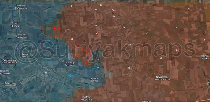 Tuy nhiên, tại Zaporozhye, RFAF đã tiến quân gần như không gặp phải sự kháng cự nào, buộc AFU phải rút lui ở bất cứ nơi nào quân Nga tấn công qua. Tuyến phòng thủ Orekhiv-Huliaipole được Kiev xây dựng công phu trước đó, đã dễ dàng bị quân Nga phá vỡ.
