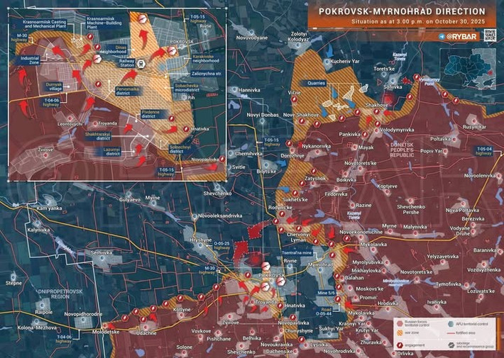 Các phương tiện truyền thông khác của Ukraine đưa tin, tướng Budanov hiện đang chỉ huy một cuộc phản công của lực lượng đặc nhiệm GUR ở ngoại ô Pokrovsk. Có nguồn tin cho rằng, hành động của GRU nhằm cắt đứt tuyến hậu cần của quân Nga ở phía tây thành phố, nhưng cũng có nguồn tin cho rằng để cứu một “nhân vật quan trọng”.