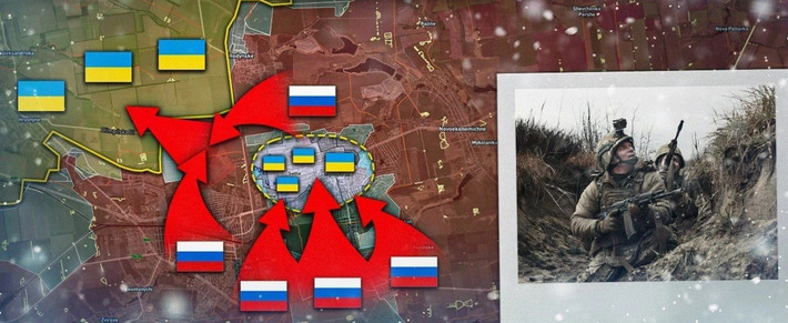 Ngược lại, kênh Suriyakmaps, cho rằng quân Nga đã chọc thủng phòng tuyến cuối cùng của đối phương trên phía bắc khu vực trung tâm Mirnograd, tiến sâu dọc đường Soborna và gần như chiếm được khu phố 40. Từ phía bắc, họ tiến đến phố Darko, đến gần câu lạc bộ bắn súng sơn. Hơn nữa, RFAF bắt đầu tiến vào các khu rừng trồng cuối cùng, nằm giữa hai khu đô thị Mirnograd và Pokrovsk.