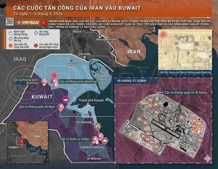 Trước đó, Iran từng tuyên bố đã bắn hạ một UAV trinh sát chiến lược tầm cao MQ-9 của Mỹ. Mặc dù Mỹ chưa xác nhận điều này, nhưng thực tế là 27 căn cứ của Mỹ ở Trung Đông đã bị tấn công liên tiếp, từ trụ sở Hạm đội 5 ở Bahrain đến các căn cứ quân sự ở Qatar, tất cả đều đang chịu áp lực.