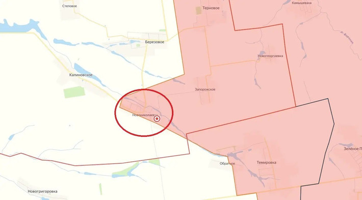 Hành động của Cụm quân phía Đông RFAF chiếm được ngôi làng Novomykolaivka, giúp quân Nga tiến sâu 15 km vào tỉnh Dnipropetrovsk. Trang Military Review đưa tin, trong các trận chiến ác liệt giành Novomykolaivka, khoảng một đại đội quân Ukraine đã bị tiêu diệt và hơn 5 km vuông lãnh thổ của tỉnh Dnipropetrovsk đã được RFAF kiểm soát.