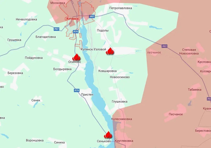 Kênh Rybar cho biết, giao tranh ở Kupyansk và các khu vực xung quanh, hiện đang diễn ra hết sức ác liệt. Các đơn vị thuộc Cụm quân phía Bắc RFAF đang tiến công đồng thời ở một số khu vực, dần thu hẹp vùng kiểm soát của đối phương ở bờ trái sông Oskol.