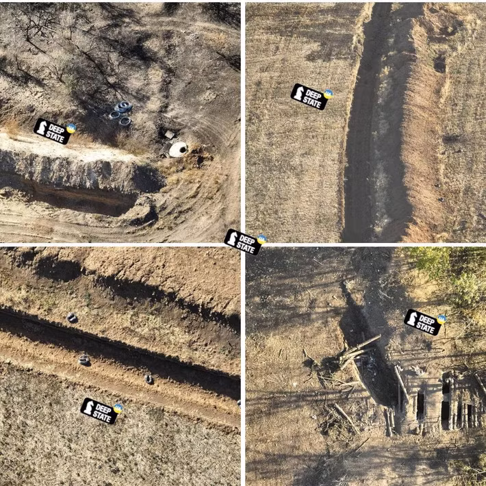 Xét theo vẻ ngoài của những chiến hào này, quân đội Ukraine có lẽ không có ý định rút lui khi họ xây dựng chúng. Sự hỗ trợ duy nhất của họ đến từ pháo binh và máy bay không người lái, thậm chí là cả việc cung cấp lương thực và đạn dược đều nhờ vào UAV hạng nặng.