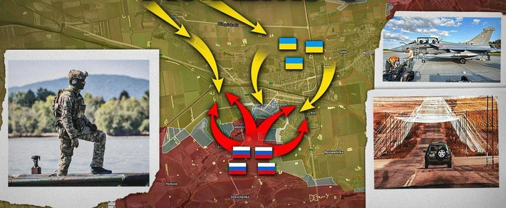 Ngay cả khi có công trình, pháo binh, UAV FPV và thậm chí cả tên lửa chống tăng của Nga trong tay bộ binh, vẫn liên tục bắn phá tuyến này. Vùng màu vàng trong hình ảnh thể hiện cho khu vực tấn công của Nga, khiến AFU gặp vô cùng khó khăn trong việc vận chuyển hàng tiếp tế hoặc sơ tán thương binh.