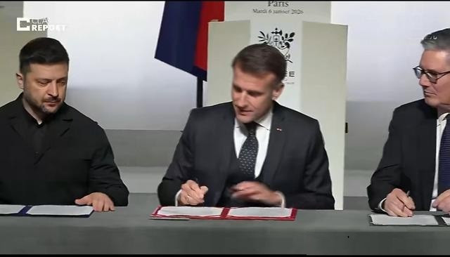 Hiện tại các cuộc đàm phán ngừng bắn đã tạm thời bị gác lại, và một số cường quốc châu Âu hiện đang bận rộn "nâng cao tinh thần" cho Ukraine, ký kết một số "thỏa thuận tương lai" quan trọng với nước này. Ukraine, Anh và Pháp cũng đã ký một tuyên bố về ý định triển khai lực lượng đa quốc gia trong tương lai tại Ukraine. Sau lệnh ngừng bắn, Anh và Pháp sẽ thiết lập các căn cứ quân sự trên khắp lãnh thổ Ukraine.