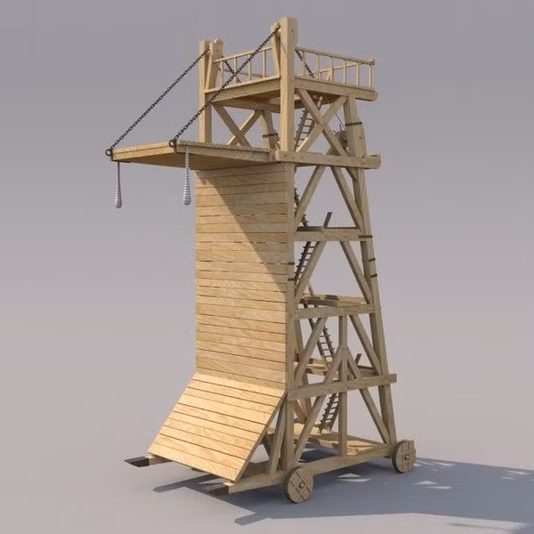 Người Hy Lạp cổ thường xuyên sử dụng ballista trong các cuộc hãm thành. Họ đặt nó bên trong những tháp công thành di động to lớn, biến nó thành cỗ chiến xa đáng sợ.