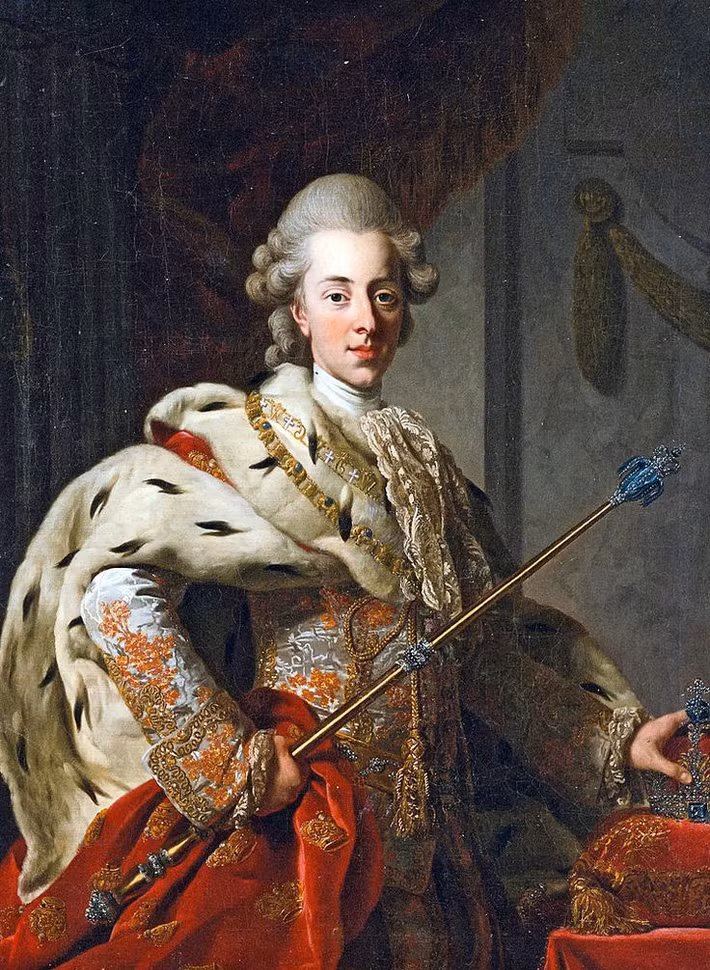  6. Christian VII (1749 - 1808, Đan Mạch). Christian VII mắc bệnh tâm thần, dẫn đến việc ông không thể lãnh đạo đất nước một cách bình thường. Vị vua này nổi tiếng với hành vi tự làm đau mình và thường xuyên lảng tránh trách nhiệm. Ảnh: Pinterest.