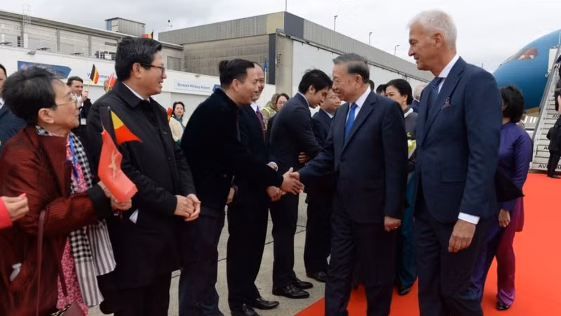Tổng Bí thư, Chủ tịch nước Tô Lâm bắt đầu thăm chính thức EU và Vương quốc Bỉ