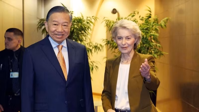 Thông cáo báo chí chung Việt Nam – EU nhân chuyến thăm của Tổng Bí thư, Chủ tịch nước Tô Lâm