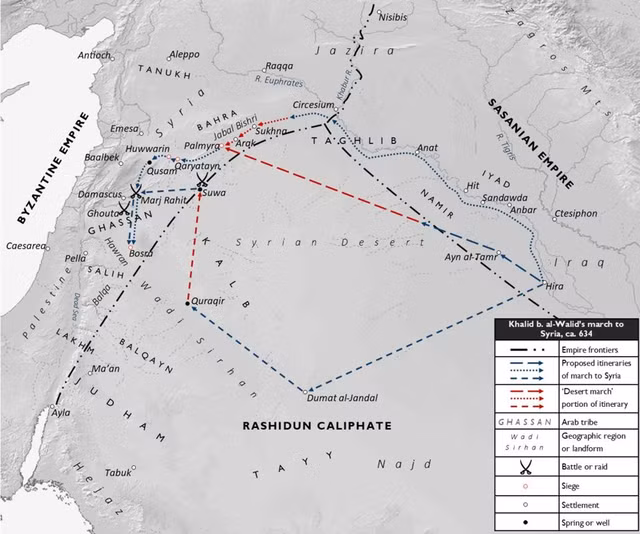 File:Khalid ibn al-Walid's Desert March to Syria, ca. April 634.png - Wikimedia Commons