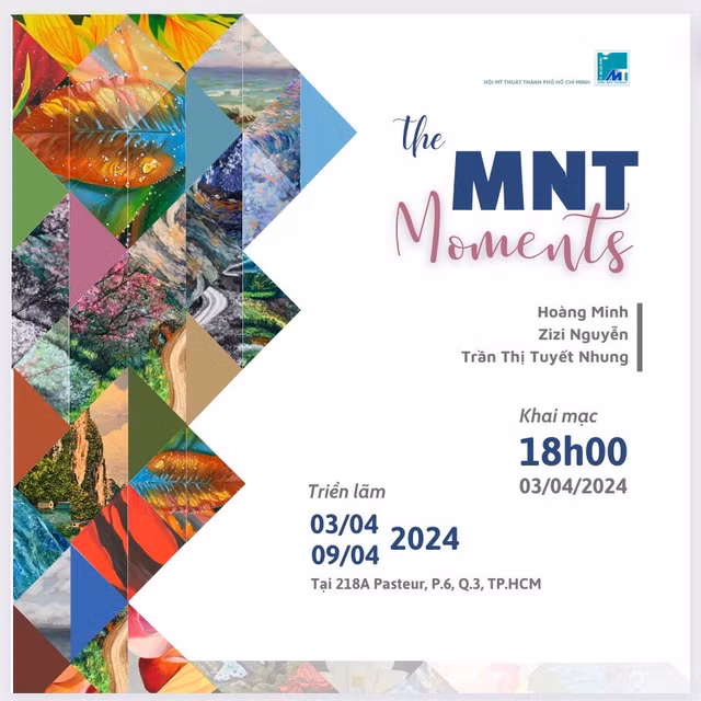 Triển lãm tranh The MNT - Moments của 3 nữ họa sĩ Trien lam tranh The MNT - Moments cua 3 nu hoa si